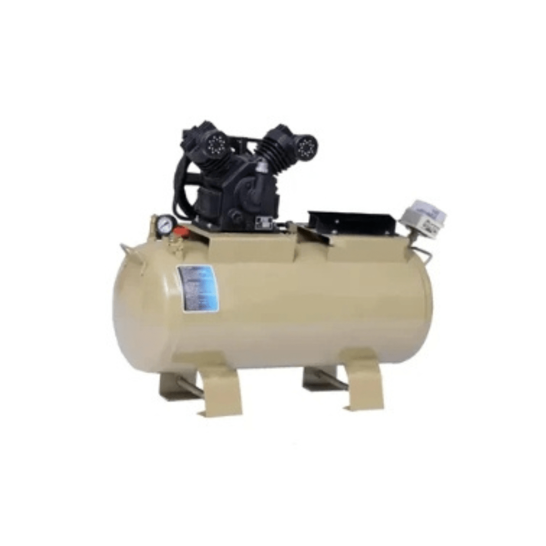 Heavy Duty 85 L Double Cylinder Air Compressor Without Motor, Grill and Wheels