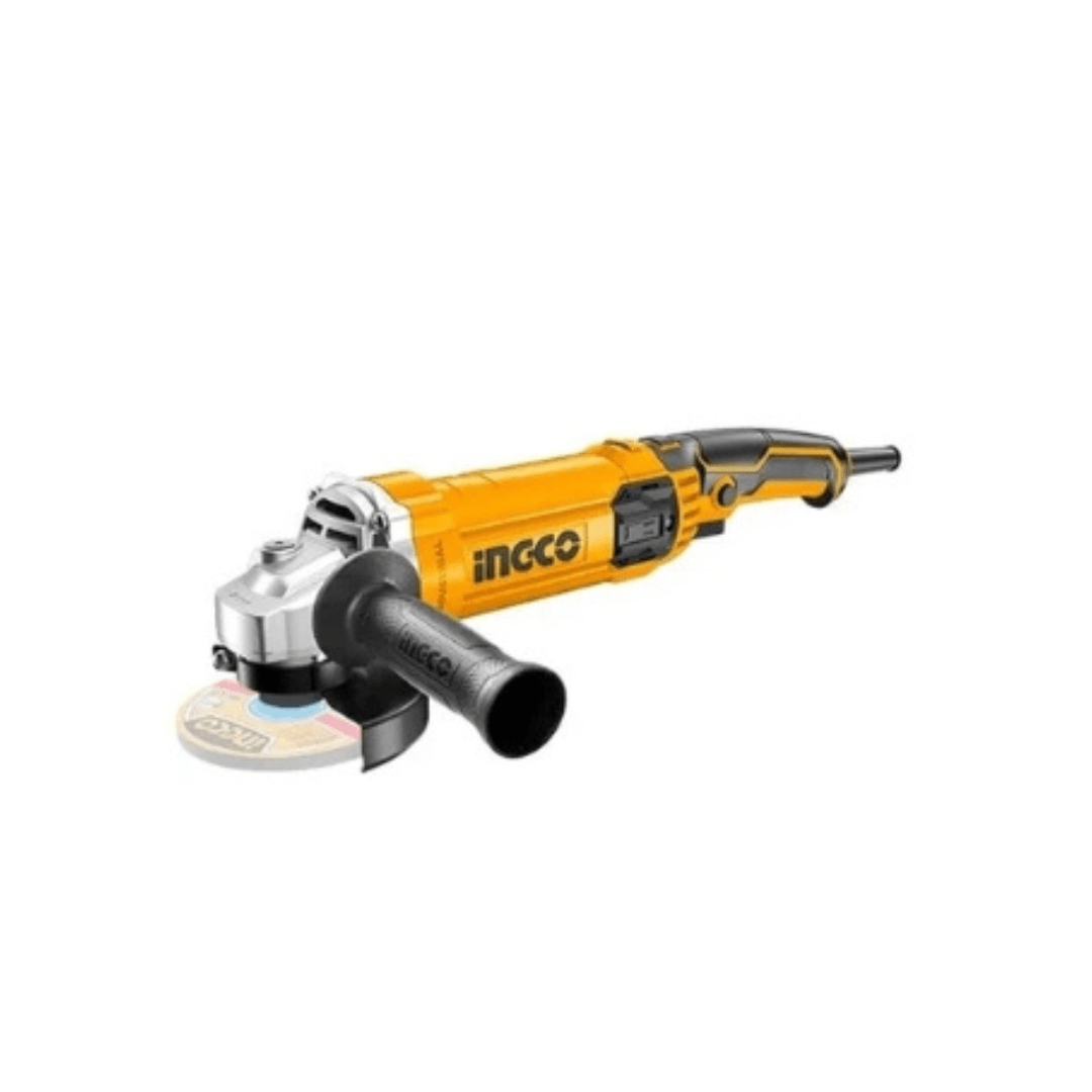 Ingco 125 mm 1100 Watt Angle Grinder with Accessories, 12000 RPM (AG1100385)