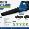 Cordless Leaf Blower Combo Kit | 2 Batteries & 2 Chargers Included