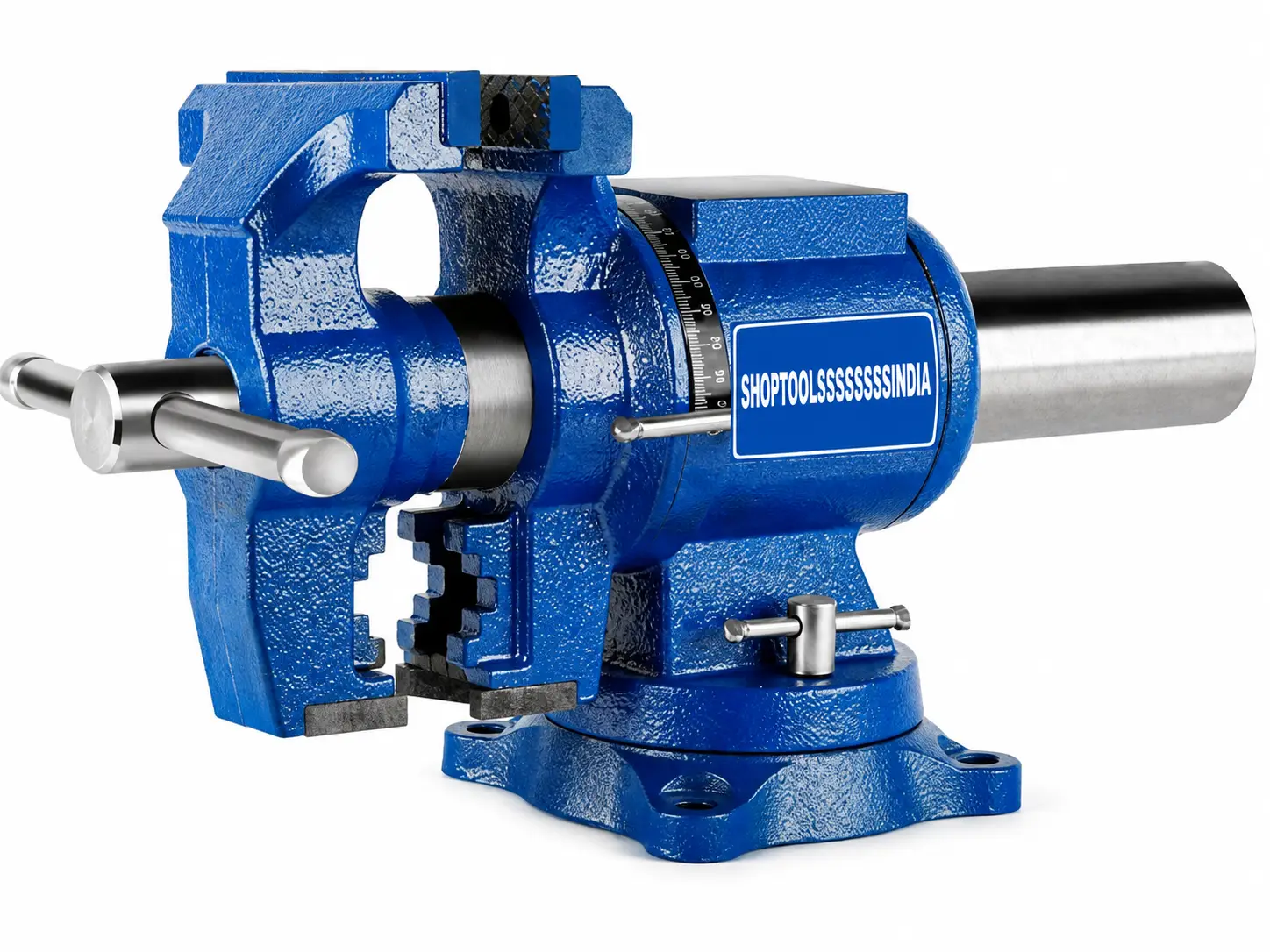 5 Inch Heavy-Duty Multipurpose Bench Vise | 360° Rotating Swivel Base & Multi-Jaw Clamping Vise for Home & Industrial Use
