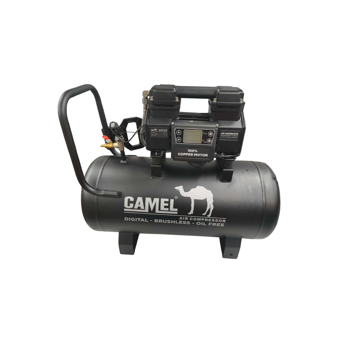 🐪 CAMEL 50L SILENT OIL-FREE AIR COMPRESSOR BRUSHLESS MOTOR | LOW NOISE | OIL-FREE TECHNOLOGY Clean Air • Low Maintenance • Powerful Performance